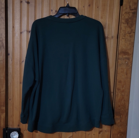 🔥Forest green plus size 2x lace front sweater - Picture 5 of 5